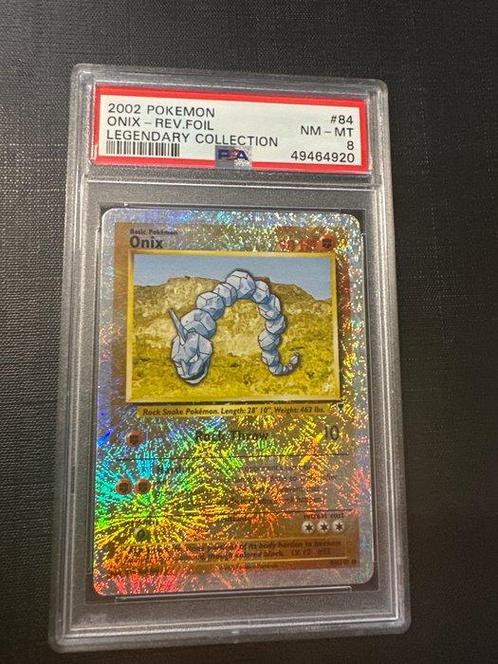 Pokémon - 1 Graded card - legendary collection reverse onix, Hobby en Vrije tijd, Verzamelkaartspellen | Pokémon