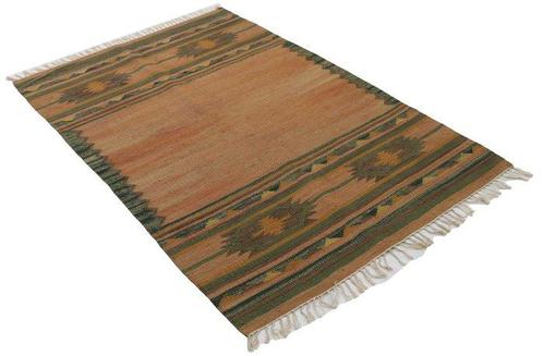 Kelim - Vloerkleed - 190 cm - 130 cm - Natuurf Colin, Huis en Inrichting, Stoffering | Tapijten en Kleden