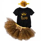 Tweede verjaardag set Wild Princess wit goud bruin, Nieuw, Sweet-one, Jurk of Rok, Verzenden