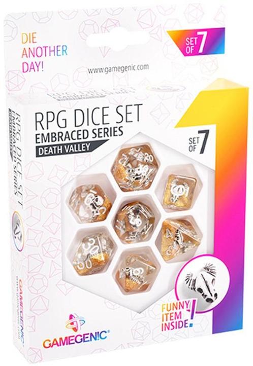 RPG Dice Set- Embraced Series Death Valley (7 stuks) |, Hobby en Vrije tijd, Gezelschapsspellen | Bordspellen, Nieuw, Verzenden