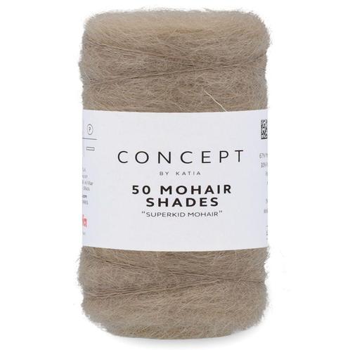 Katia Concept 50 Mohair Shades - 08 beige - Mohair Garen, Hobby en Vrije tijd, Breien en Haken, Ophalen of Verzenden