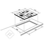 2dekans | Borreti BGGN70BE - Premium Kookplaat, Ophalen of Verzenden, Gebruikt