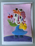 Juan García Ripollés (1932) - Chica con frutas, Antiek en Kunst