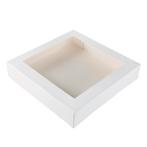 Taartdoos met venster 30x30x6cm. Wit 50st, Hobby en Vrije tijd, Taarten en Cupcakes maken, Verzenden, Nieuw