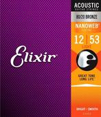 Elixir 11052 Nanoweb 80/20 bronze .012, Muziek en Instrumenten, Verzenden, Nieuw