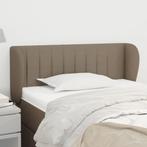 vidaXL Hoofdbord met randen 83x23x78/88 cm stof taupe, Huis en Inrichting, Slaapkamer | Bedden, Verzenden, Nieuw, Stof