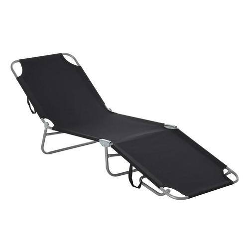 TRUUSK Ligstoel, Opklapbaar, Verstelbare Rugleuning, Roestvr, Tuin en Terras, Ligbedden, Nieuw, Verzenden