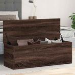 vidaXL Opbergbox 102x35x35 cm bewerkt hout bruin eikenkleur, Huis en Inrichting, Woonaccessoires | Kisten, Verzenden, Nieuw