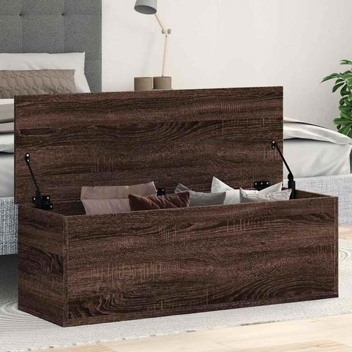vidaXL Opbergbox 102x35x35 cm bewerkt hout bruin eikenkleur, Huis en Inrichting, Woonaccessoires | Kisten, Nieuw, Verzenden