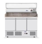 Pizzawerkbank Met 3 Deuren En Koelvitrine 380+40L, Arktic, 2, Ophalen of Verzenden, Nieuw