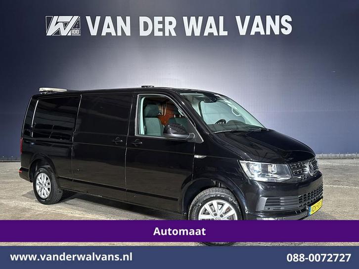Volkswagen Transporter | 2.0 TDI 150pk Automaat L2H1, Auto's, Bestelauto's, Dealer onderhouden, Te koop, Automaat, Diesel, Zwart