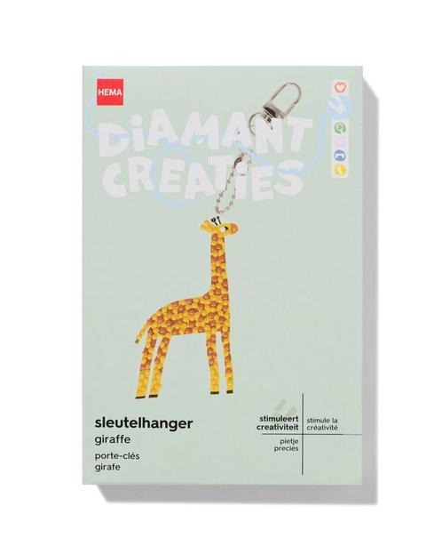 HEMA Diamantcreaties sleutelhanger giraf, Hobby en Vrije tijd, Knutselen, Nieuw, Verzenden