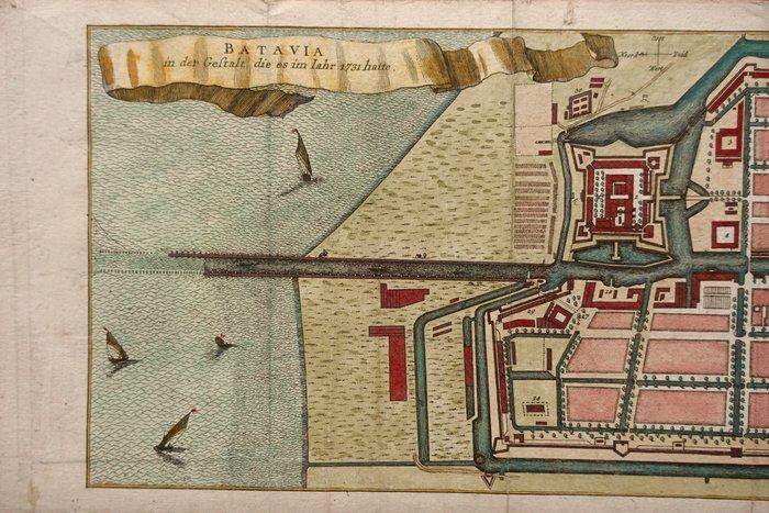 Indonesië - Batavia (Jakarta); Arkstee & Merkus - Batavia in, Boeken, Atlassen en Landkaarten