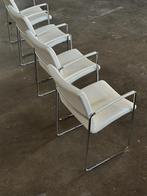 Leolux Talos Eetkamerstoel | Wit Leer (NIEUWSTAAT), Huis en Inrichting, Stoelen, Stoel stoelen eetkamerstoelen, Wit, Ophalen of Verzenden