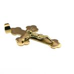 Antiek gouden hanger van een kruis met corpus | 19e eeuws, Ophalen of Verzenden, Gebruikt, Goud, Overige merken