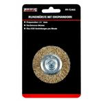 Staalborstel 63 mm op 6 mm stift met gegolfde staaldraad /, Ophalen of Verzenden, Nieuw