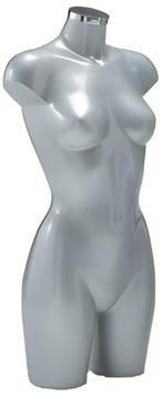 Italiaanse dames torsos in grijs met chromen dop