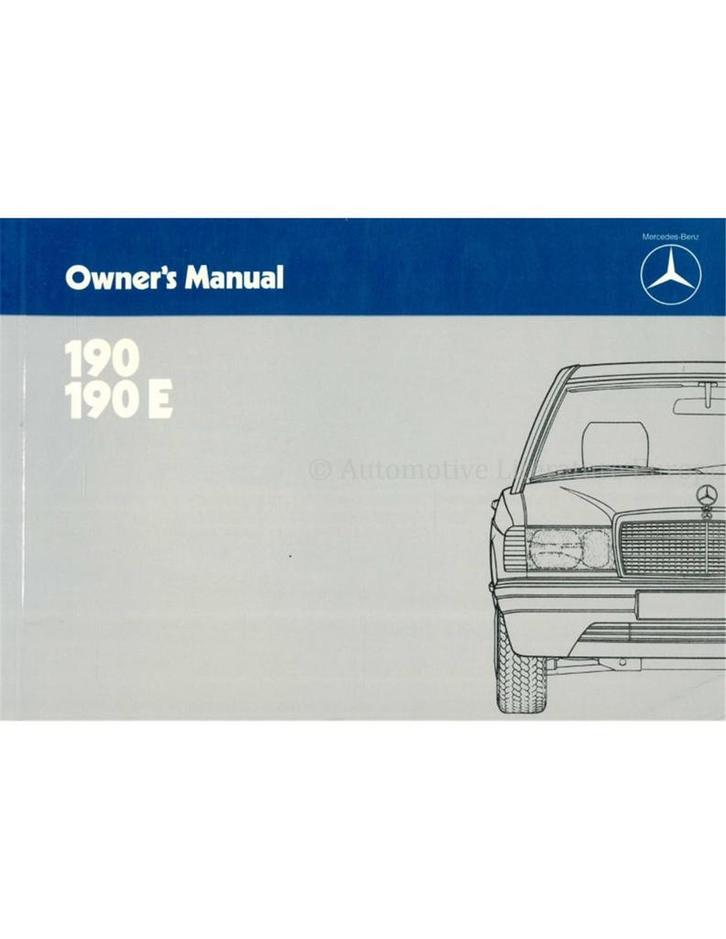 1983 MERCEDES BENZ 190 INSTRUCTIEBOEKJE ENGELS, Auto diversen, Handleidingen en Instructieboekjes