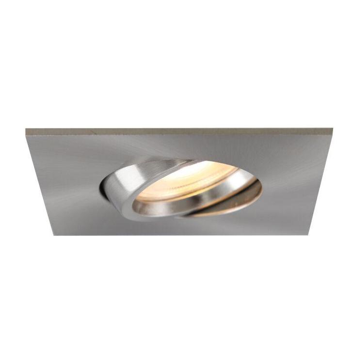 Aluminium badkamer inbouwspot nikkel, Jill, IP44, Huis en Inrichting, Lampen | Spots, Nieuw, Ophalen of Verzenden