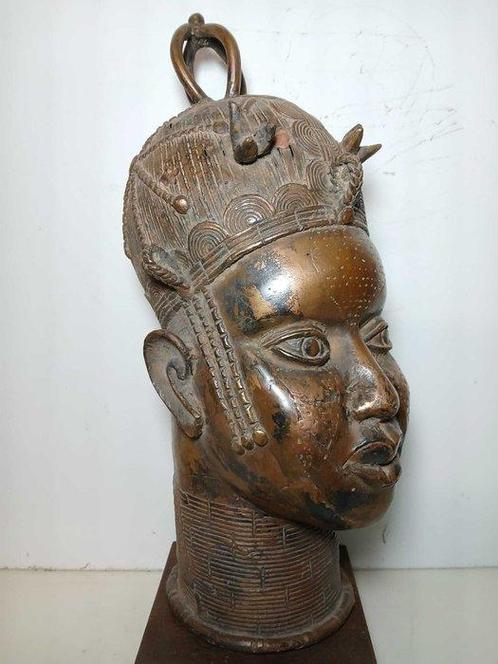Prachtig hoofd als Oba - leven - Nigeria (Zonder, Antiek en Kunst, Kunst | Niet-Westerse kunst
