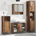 vidaXL Badkamer Kast Oud hout 35 x 37.5 x 188.5 cm Bewerkt, Verzenden, Nieuw