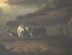 Victor de Grailly (1804-1889) Landschap met herders en vee, Antiek en Kunst