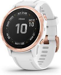 Garmin Fenix 6S Pro 42 mm wit met een witte siliconen, Telecommunicatie, Mobiele telefoons | Toebehoren en Onderdelen, Gebruikt