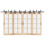 vidaXL Doos met onderdelen voor schuifdeur 400 cm staal, Verzenden, Nieuw