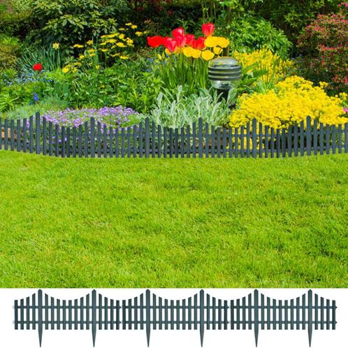 vidaXL Gazonranden 17 st 10 m groen, Tuin en Terras, Overige Tuin en Terras, Nieuw, Verzenden