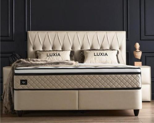 Opberg Boxspring Luxia Beige - 120x200 cm, Huis en Inrichting, Slaapkamer | Boxsprings, Beige, Nieuw, Verzenden