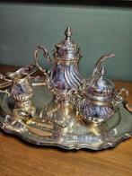 Koffie- en theeservies (5) - Verzilverd - No Reserve, Antiek en Kunst