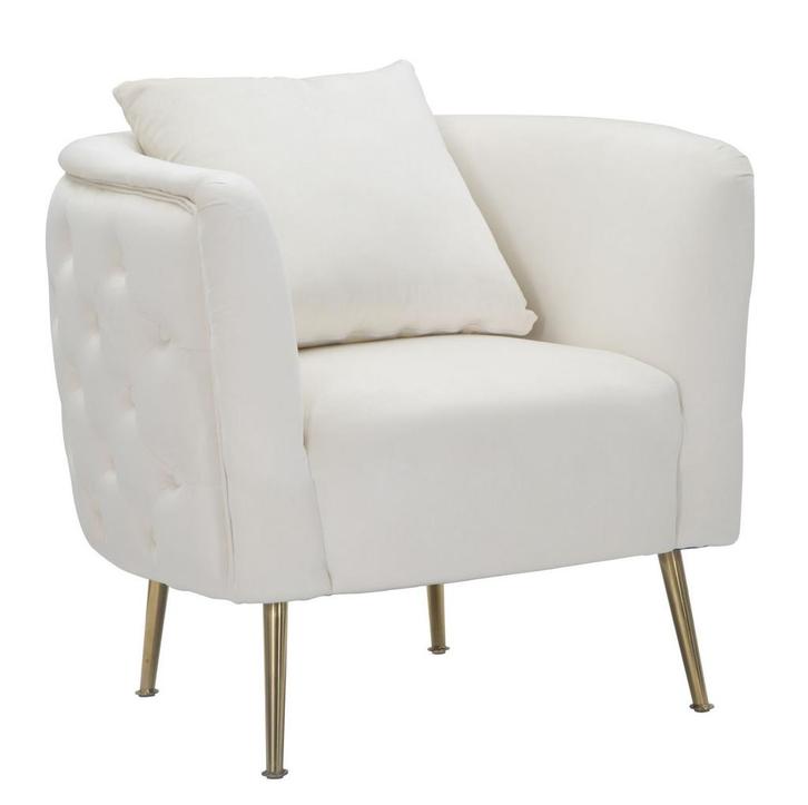 FAUTEUIL BUCAREST CREMA CM 76X74X73, Huis en Inrichting, Fauteuils, Ophalen of Verzenden