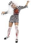 Zombie Convict kostuum (Feestkleding dames, Verkleedkleding)
