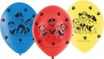 PAW Patrol - Ballonnen - 23 cm - Blauw/Rood/Geel - 6 stuks, Hobby en Vrije tijd, Feestartikelen, Ophalen of Verzenden, Nieuw