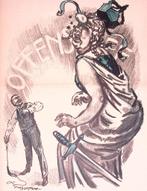 Spotprent over de slag van Arras tijdens Eerste Wereldoorlog, Antiek en Kunst, Verzenden