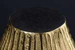 Vaas ELEGANCE 30cm with hammer hamerslag effect antique goud, Ophalen of Verzenden, Nieuw