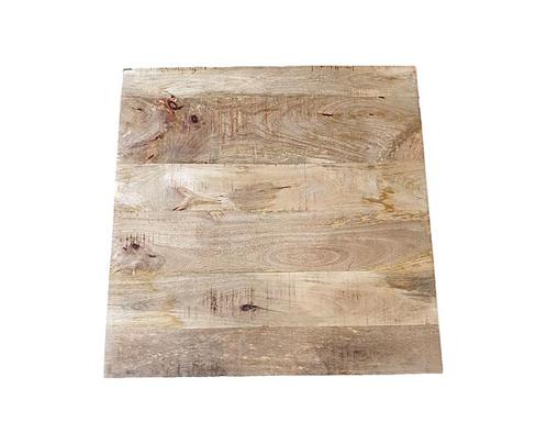 Tafelblad horeca mangohout 60x60, Huis en Inrichting, Tafelonderdelen, Nieuw, Ophalen of Verzenden