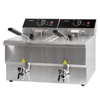 GGM Gastro | Dubbele elektrische friteuse - 8+8 liter - 6,5, Verzenden, Nieuw