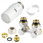 Haakse design aansluitset met thermostaatknop - 16mm, Verzenden, Nieuw