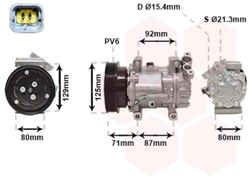 AIRCO COMPRESSOR VOOR MERCEDES BENZ CITAN W415 2012-, Auto-onderdelen, Airco en Verwarming, Nieuw, Ophalen of Verzenden