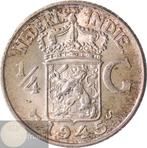 Nederlands-Indië. Wilhelmina. 1/4 Gulden of 25 Cents 1945