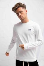 EA7 Emporio Armani Core Identity Sweater Heren Wit, Kleding | Heren, Truien en Vesten, Nieuw, Blauw, Emporio Armani, Verzenden