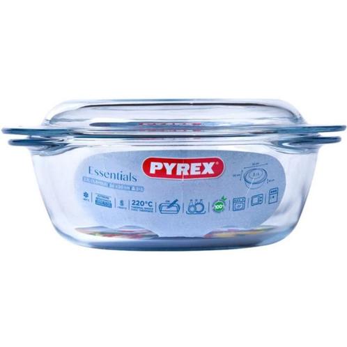 Pyrex Ovenschaal Rond met Deksel 2,1L (24x20x11cm), Hobby en Vrije tijd, Taarten en Cupcakes maken, Nieuw, Verzenden