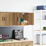 vidaXL Garage wandkast bewerkt hout ambachtelijk eiken, Huis en Inrichting, Verzenden, Nieuw