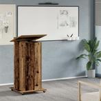 vidaXL Lessenaar met wielen bewerkt hout oud houtkleurig, Verzenden, Nieuw
