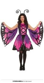 Vlinder Jurk Dames Paars Vanessa, Kleding | Dames, Ophalen of Verzenden, Nieuw