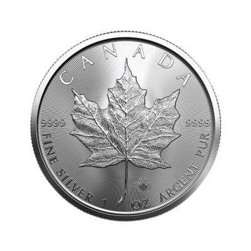 1 troy ounce zilveren Maple Leaf munt (goedkoop) beschikbaar voor biedingen