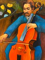 Gauguin – C3 (Cellist) – Olieverf op canvas – 60 × 80 cm, Huis en Inrichting, Nieuw