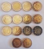 Europa. 2 Euro 2011/2023 (14 monnaies)  (Zonder, Postzegels en Munten, Munten | Europa | Euromunten