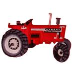 Strijkapplicatie/Patch - Trekker Tractor Rood - 7,5x4cm NIEU, Hobby en Vrije tijd, Kledingapplicaties en Hotfix, Ophalen of Verzenden